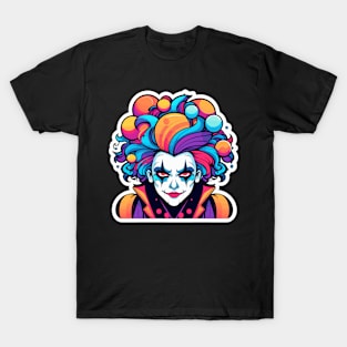 Clown Halloween Illustration T-Shirt